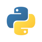 blue and yellow python logo